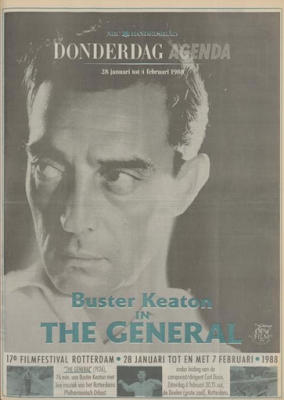 Buster Keaton The General Rotterdams Philarmonisch Orkest Carl Davis De Doelen Rotterdam 1988