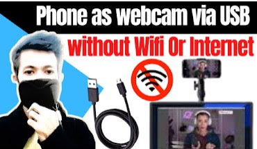 Use Mobile Camera as Webcam for laptop and pc via USB Method