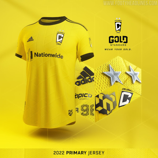 yellow columbus crew jersey