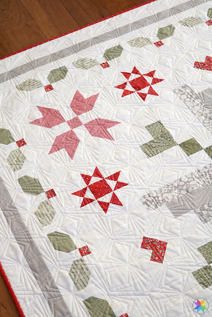 Winter Magic quilt pattern by Andy Knowlton of A Bright Corner a fat quarter friendly Christmas quilt pattern