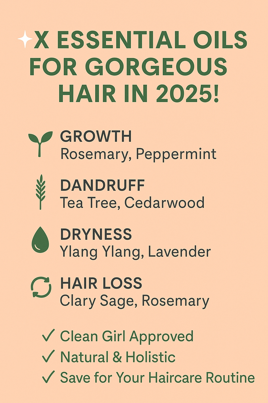 Essential oil for hair