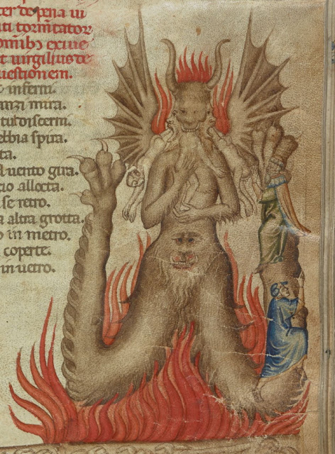 Dante's Devil in BL Add MS 19587 manuscript