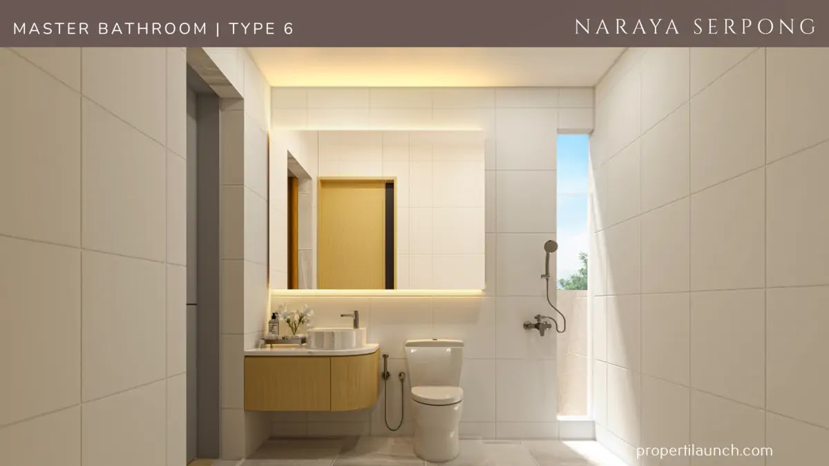 Bathroom Design Rumah Naraya Serpong Tipe 6
