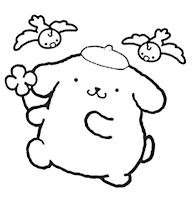 Pompompurin coloring page