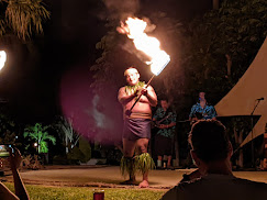 Fire dancing at the Loa Luau