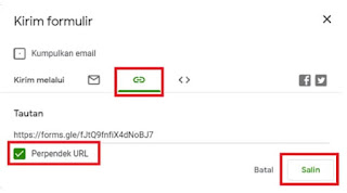 Memperpendek Link Google Form