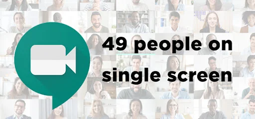Google Meet 49 People on Screen