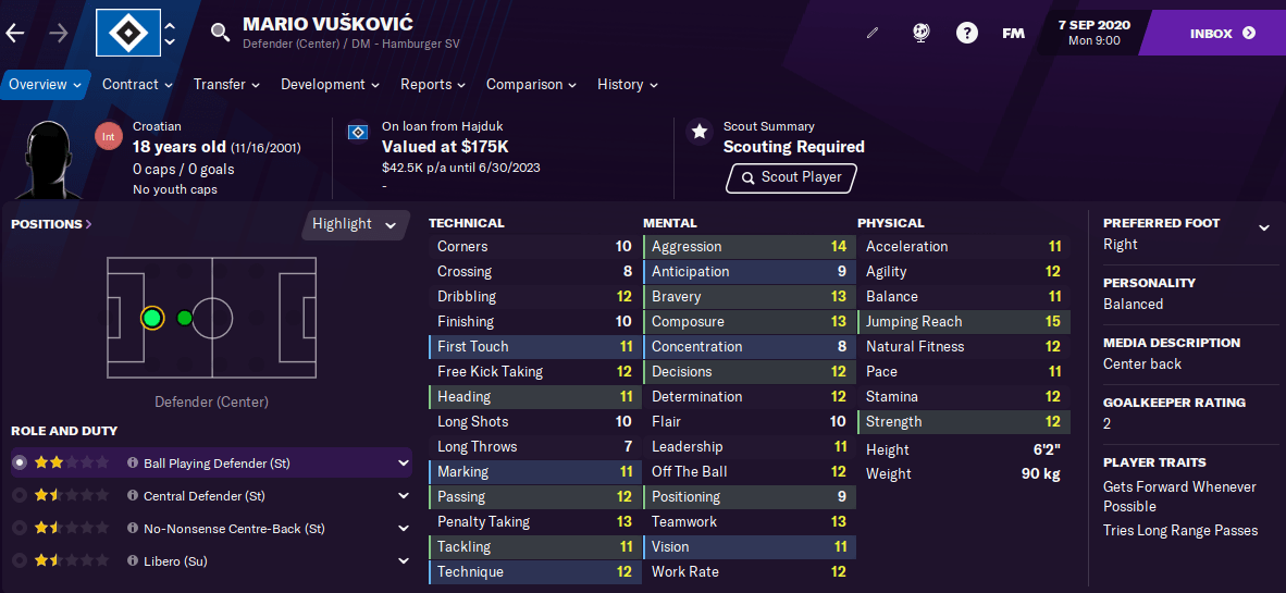 Mario Vuskovic FM22