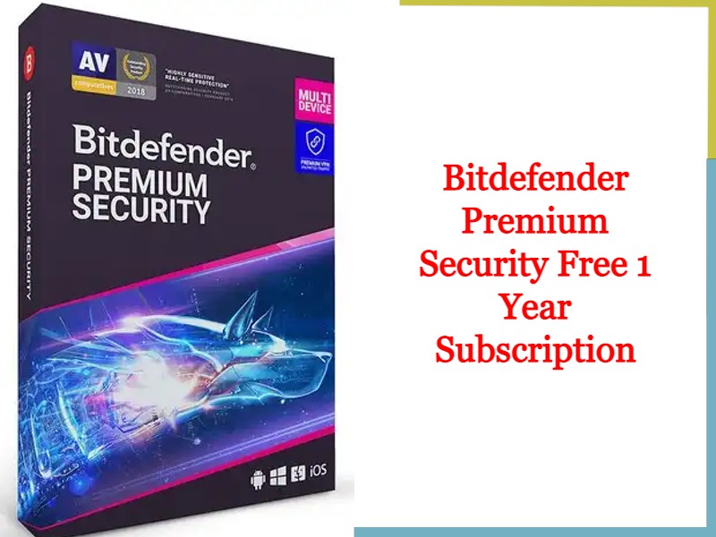 Bitdefender Premium Security Free 1 Year Subscription | vetechno