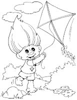 Trolls coloring page