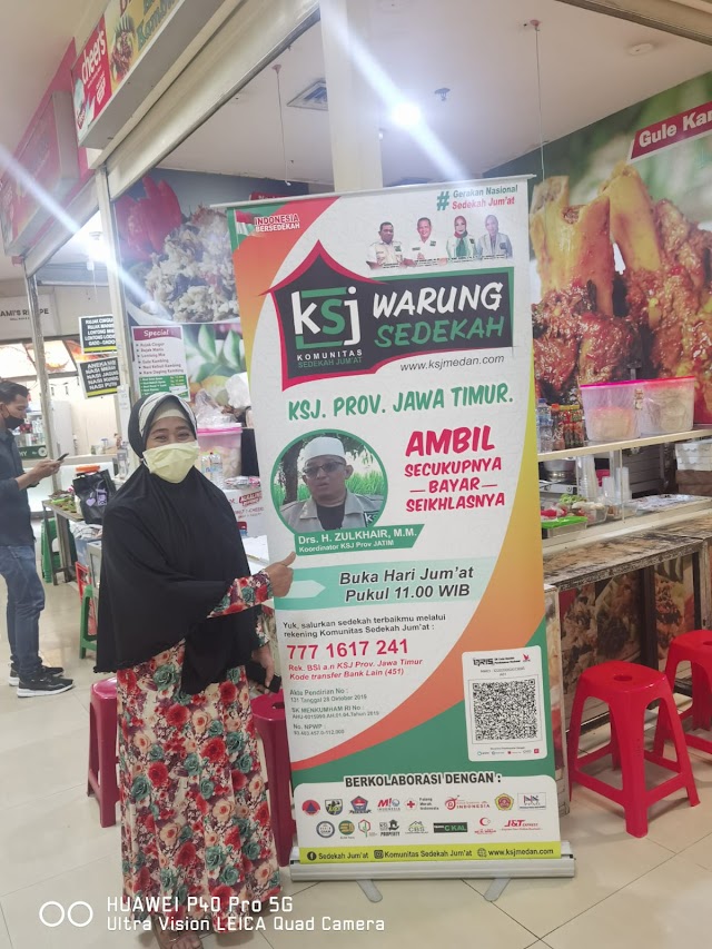 KSJ JAWA TIMUR BUKA WARUNG SEDEKAH DI MALL CITY TOMORROW, "AMBIL SEPUASNYA BAYAR SEIKHLASNYA"