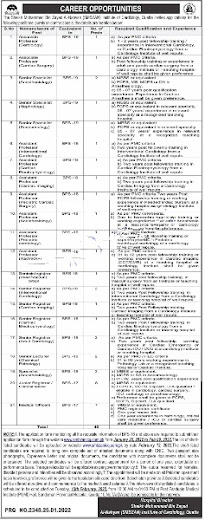 SMBZAN Institute of Cardiology Quetta Jobs 2022 |new latest jobs news today in pakistan 2022