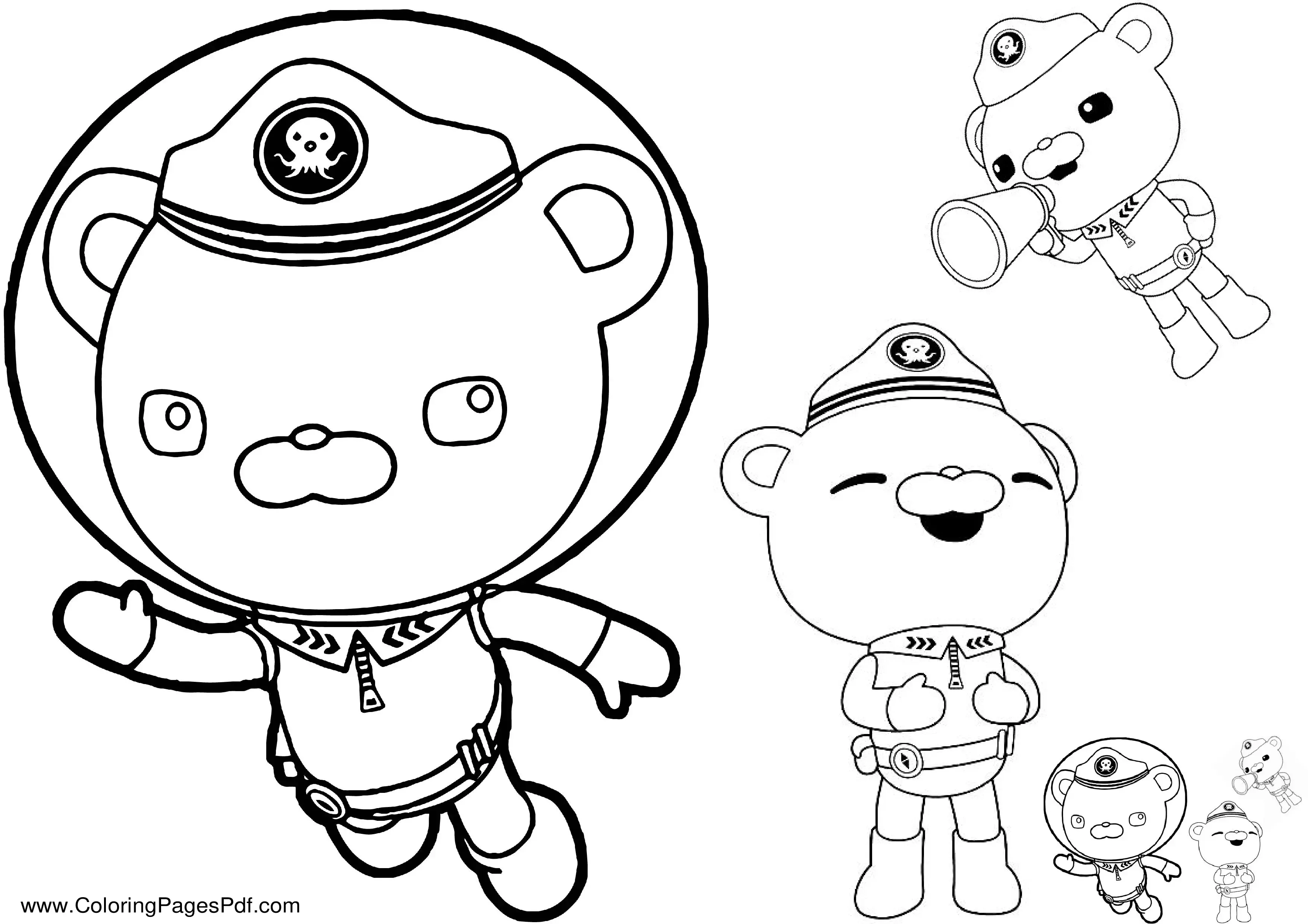 Captain Barnacles coloring Page