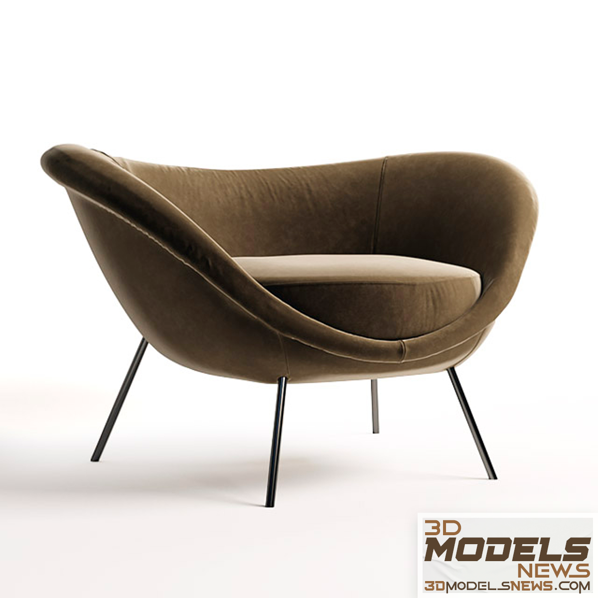 Molteni round armchair model