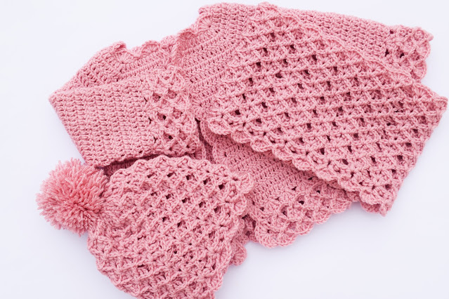 1 Crochet Imagen Conjunto ade gorro y cuello para chaqueta 3D a crochet y ganchillo ganchillo facil sencillo bareta paso a paso DIY puntada punto