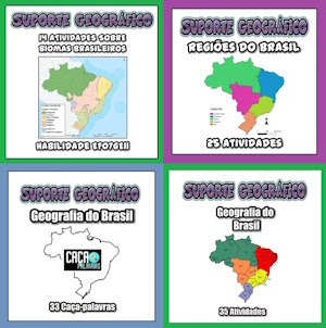 137 atividades sobre a geografia do Brasil