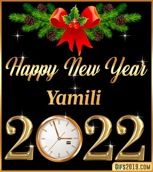 Gif Happy New Year 2022 Yamili