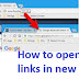 How to open Webpage/Blogger link/ menu in new window