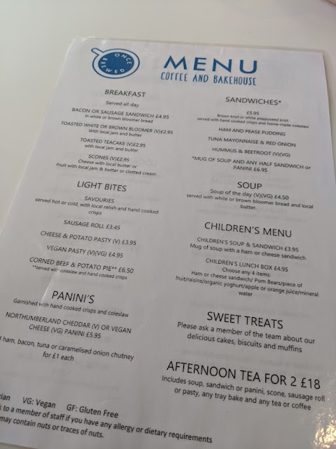 How to Walk to Sycamore Gap with Kids  - once brewed menu at the sill