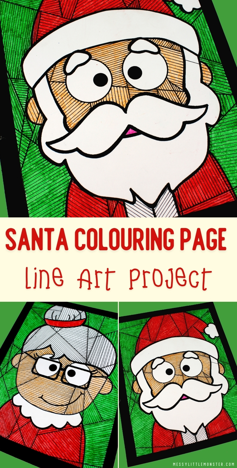 Santa Colouring Pages