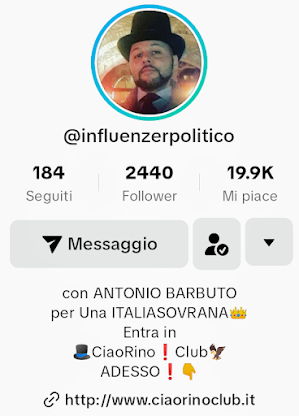 Segui il KaMiKaZe del CiaoRino! Si TikTok