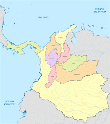 División territorial de Colombia en 1886
