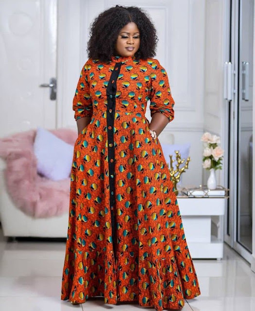 High neck kaftan gown styles in 2022