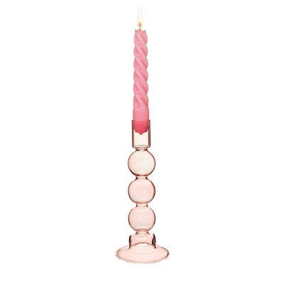 Glass Bubble Candle Holder
