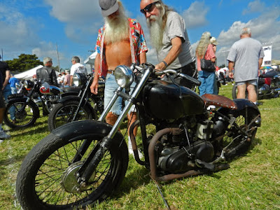 Rough and ready motorcycle.