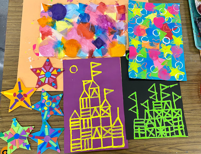 Shape Centers in the Art Room