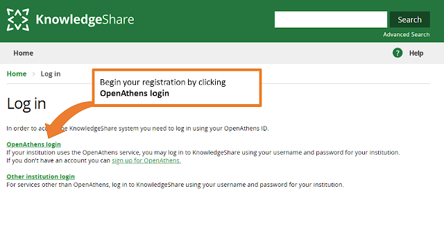 screen-shot of the login page