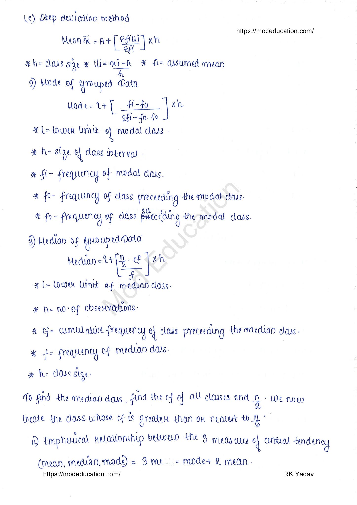 Class 10 Maths Formula all Chapters PDF