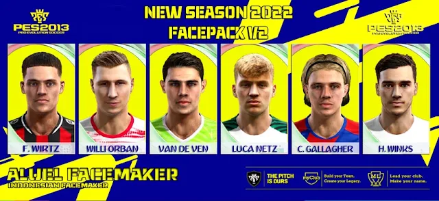 New Season 2022 Facepack V2 For PES 2013