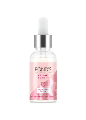 serum pencerah wajah terbaik, POND'S triple glow serum dan serum mask