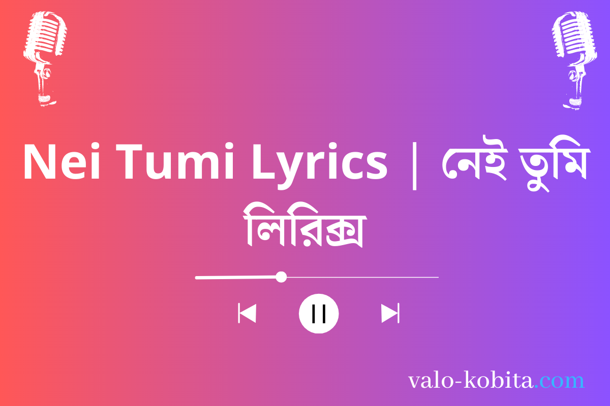 Nei Tumi Lyrics | নেই তুমি লিরিক্স