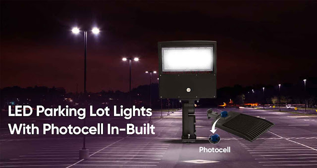 LED Parking Lot Lights With Photocell In-Built