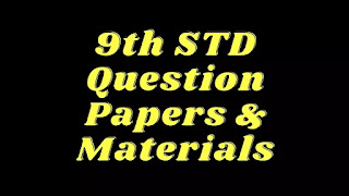 TN 9th Science  Important 4 Mark Question 2021-22