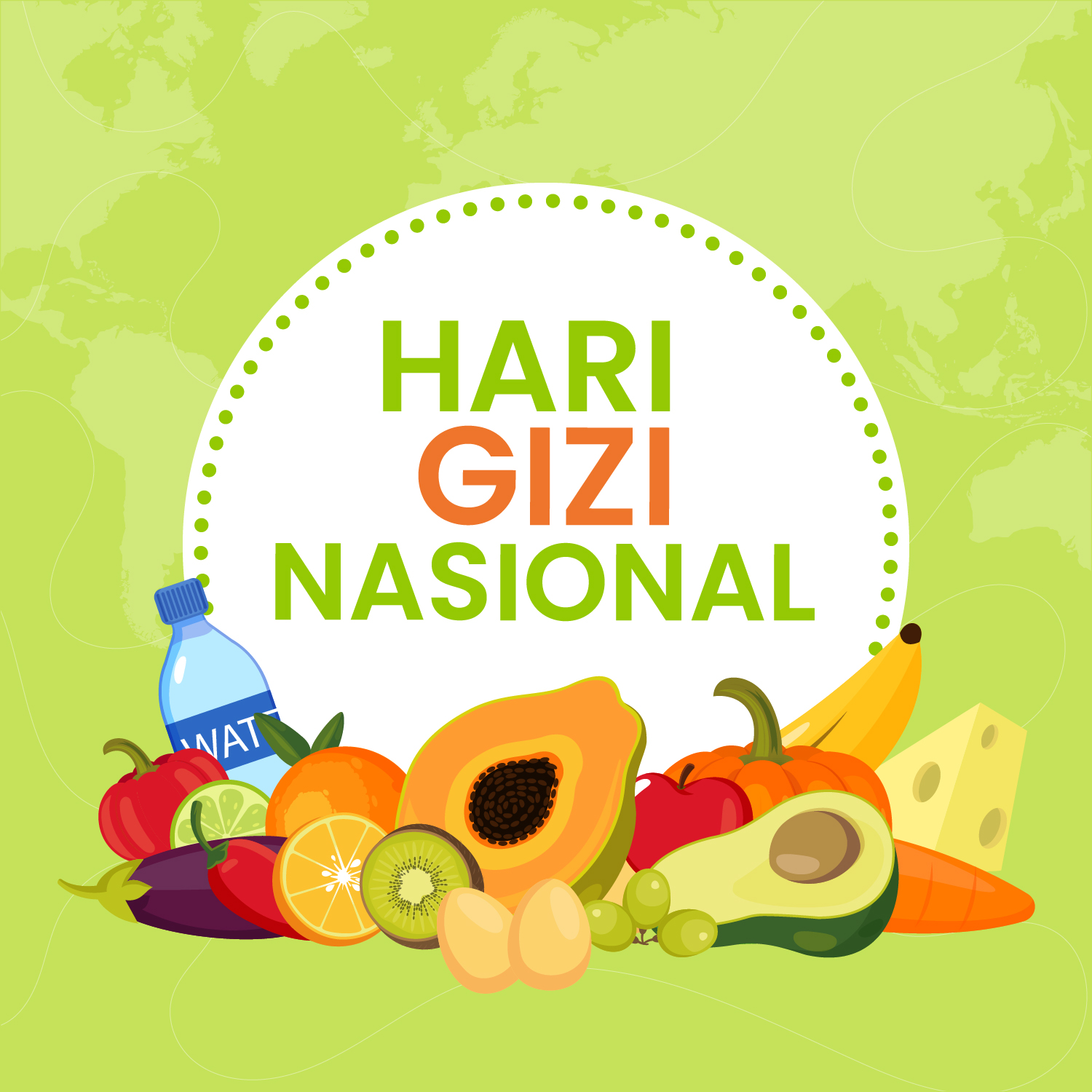 Ucapan Selamat Hari Gizi Nasional