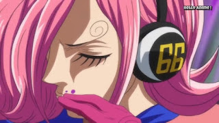 ワンピースアニメ WCI編 873話 ジェルマ66 ヴィンスモーク・レイジュ Vinsmoke Reiju CV.根谷美智子 GERAMA66 | ONE PIECE ホールケーキアイランド編