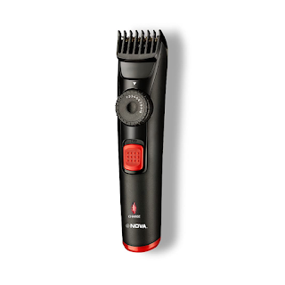 Nova Beard Trimmer NHT 1096 with 40 length settings 120  Runtime & USB Fast Charging (Black)  Visit the Nova Store