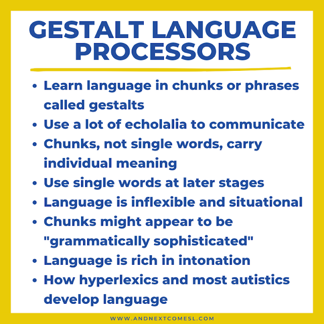 Characteristics of a gestalt language processor