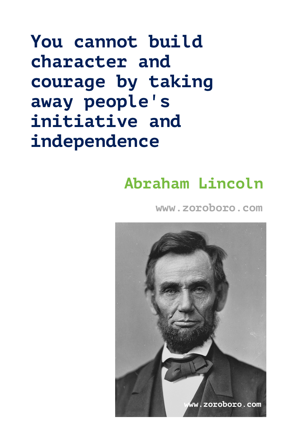 Abraham Lincoln Quotes. Abraham Lincoln Freedom Quotes, Life Quotes, Hope Quotes, & Democracy Quotes. Abraham Lincoln Inspirational Quotes. Abraham Lincoln Books Quotes
