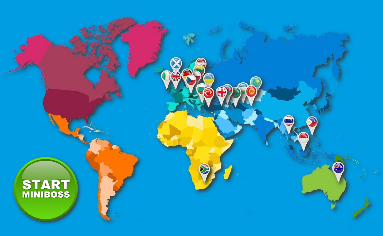 MINIBOSS BUSINESS SCHOOL BRANCHES’ WORLD MAP