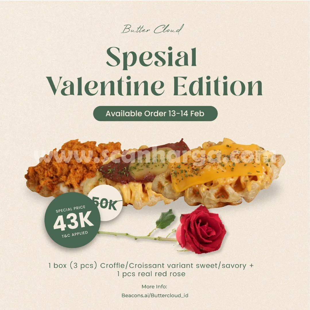 Promo Butter Cloud Paket Valentine – Harga Spesial hanya Rp 43.000