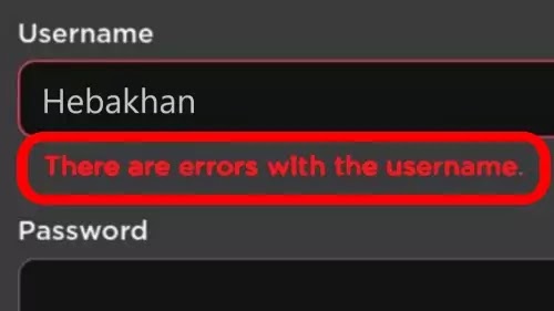 How to Fix Roblox App There Are Errors With The Username Problem Solved