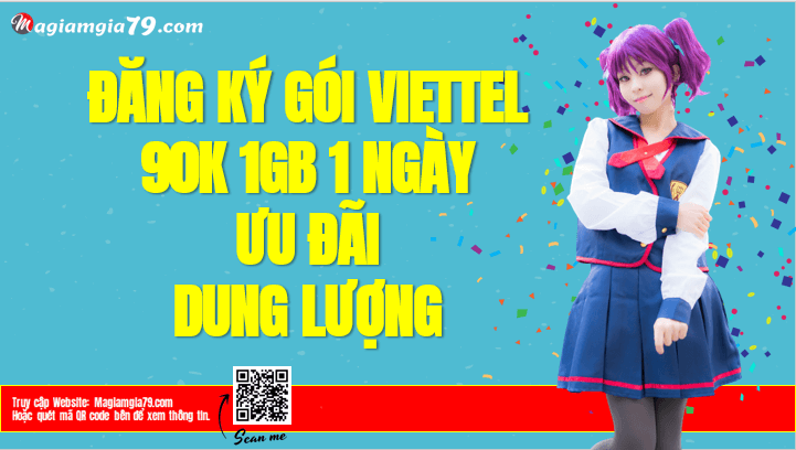 Gói cước 90k Viettel 1GB 1 ngày