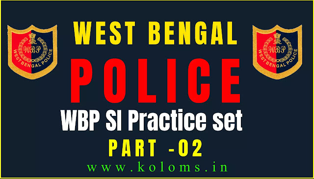 WBP SI Practice Set 02 in Bengali PDF 2021