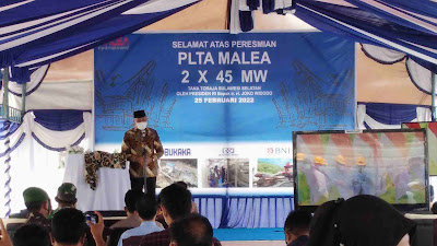 Target Energy Hijau, Presiden RI Resmikan PLTA Poso dan PLTA Malea Energy
