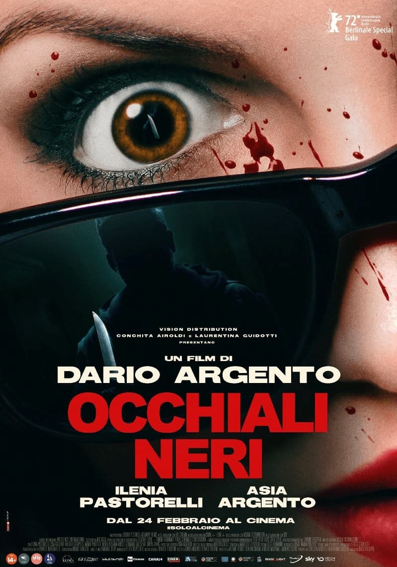 Вышел трейлер фильма ужасов «Тёмные очки» - и это джалло от Дарио Ардженто - Постер