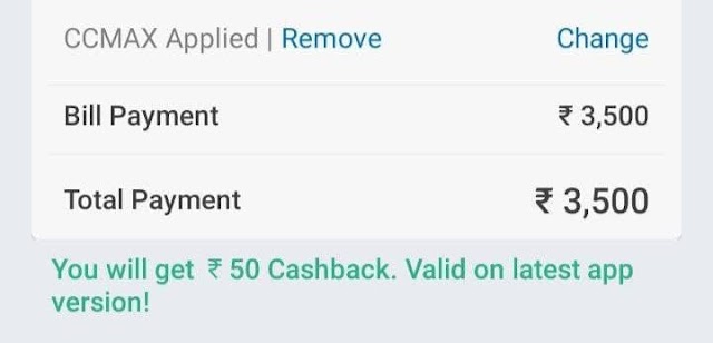 Mobikwik : Flat ₹50 Cashback On Min ₹3500 Credit Card Bill Payment